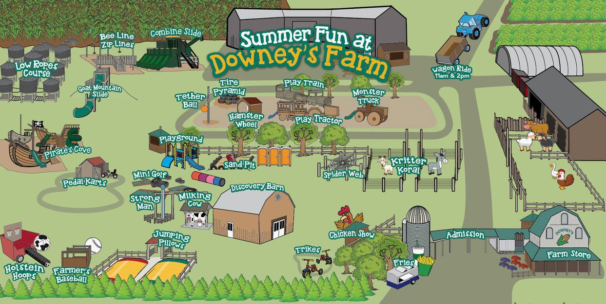 Downey's Farm Market  Map