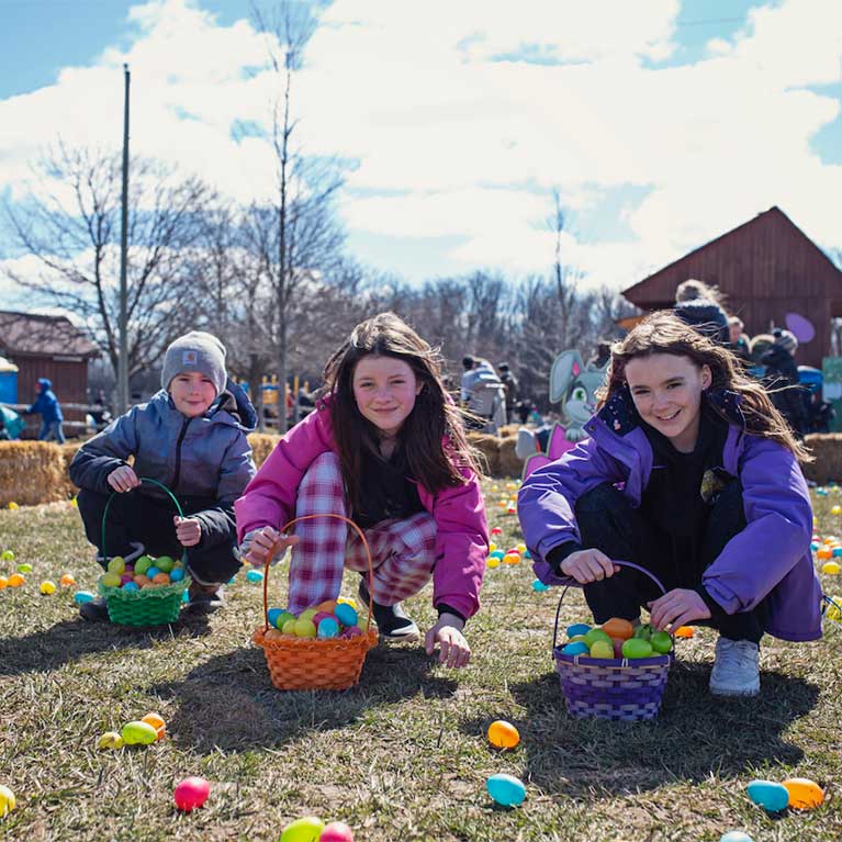 Kids will love meeting our Easter Bunny at Downey's Farm!